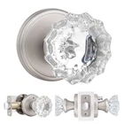 Privacy Glass Door Knobs Interior,clear Crystal With Lock For Bedr... New. Price: $50.22.