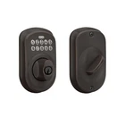 Schlage BE365 716 Plymouth Keypad Deadbolt, Electronic Keyless Entry Lock, New. Price: $154.34.