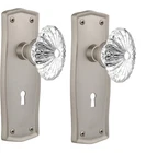 Nostalgic Warehouse Prairie Plate With Keyhole New York Knob Double Dummy Nickel Open. Price: $69.99.