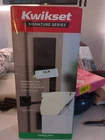 Kwikset San Clemente Matte Black Door Handleset Only With Halifax Square New. Price: $74.99.