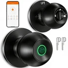 Euerte Smart Door Knob, Fingerprint 9.29"L X 3.29"W, Black New. Price: $56.61.