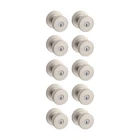 Pismo Entry Door Knob With Lock And Key, Secure 10 Pack, Satin Nickel New. Price: $532.46.