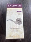 Baldwin Prestige Series Tobin Left Handed Dummy Door Lever Satin Nickel Finish New. Price: $15.99.
