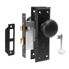 Akrilane Mortise Lock Set Interior Door Antique Vintage Style Knob Keys - Matte New. Price: $39.73.