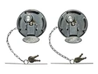 Road Superior Keyed Alike Pair Locking Lever Style Diesel Fuel Caps - Peterbilt New. Price: $109.95.