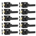 Gobekor 10 Pack Matte Black Privacy Door Lever - Keyless, New. Price: $146.93.