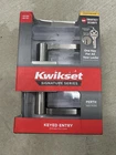 Kwikset Keyed Entry Perth Lever Satin Nickel Open. Price: $16.30.
