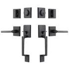 Double Door Handleset With Lever - Matte Black Dummy Lock For Front Of... New. Price: $62.03.