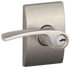 Schlage F51-MER-CEN Merano Single Cylinder Keyed Entry Door Lever New. Price: $99.99.