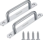 2 Pcs Barn Door Handles, Sliding Pull 6.30 Inch, Silver New. Price: $18.99.