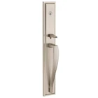 Baldwin Torrey Pines Satin Nickel Low Profile Entry Door Handleset W/ Smartkey Open. Price: $79.95.