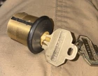 Baldwin 8323 102 Mortise Single Cylinder Keyway 1/4" Matte Black W/2 Keys Open. Price: $36.95.