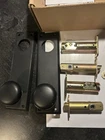 Emtek Quincy Keyed Double Cylinder Sideplate Knob Oil Rubbed Bronze Used. Price: $129.00.