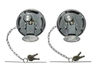 Keyed Alike Pair Locking Lever Style Diesel Fuel Caps For Peterbilt New. Price: $151.83.