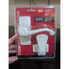 Larson Georgian Storm Door Lever Handle Interior Latch White CH3010301 New. Price: $17.95.