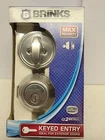 Brinks Single Cylinder Deadbolt Keyed Entry Satin Nickel Model 2717-119 Lock New. Price: $21.00.