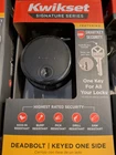 Kwikset Smartkey Uptown Black Round Single Cylinder Deadbolt, Door Lock New. Price: $20.89.