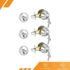 3 Single Cylinder Deadbolts Exterior Door Locks With Different Keys Silver New. Price: $60.56.