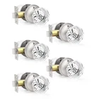Orger 5 Pack Clear Glass Privacy Door Knobs With Satin Nickel Finish New. Price: $111.37.