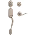 Kwikset Arlington Satin Nickel Front Entry Door Handleset Lock W/ Tustin Lever New. Price: $189.99.