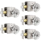 Orger 5 Pack Crystal Door Knobs, Octagon Clear Glass With Satin Nic... New. Price: $86.73.