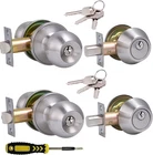 Lanwandeng 2 Sets All Keyed Same Entry Door Knob Single Cylinder Deadbolt Co New. Price: $52.51.