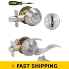 Lanwandeng Keyed Alike Door Lockset With Deadbolt - Satin Nickel New. Price: $51.99.