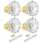 Newliplace 2 Pack Glass Mortise Door Knobs Vintage Crystal Brushed Gold. Price: $48.77.