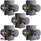Calzibeno Satin Chrome Door Knobs 5 Pack Privacy Interior Rectangular New. Price: $215.98.