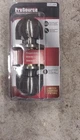 Prosource Keyed Entry Door Knob Set Satin Silver Adjustable Latch Easy Install New. Price: $14.99.