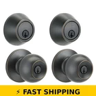 Brinks Keyed Entry Doorknob & Deadbolt Combo - Tuscan Bronze New. Price: $105.99.
