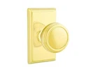 Emtek 8521NWUS3 Full Dummy Set, Rectangular Rosette, Norwich Knob, Polished Bras New. Price: $153.00.