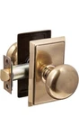 Emtek 8221PUS7 Antique Brass Providence Door Set With Round Privacy Knobs New. Price: $117.99.