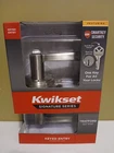 New Kwikset Trafford Keyed Satin Nickel Entry Handle 97403-072. Price: $13.00.