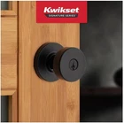 Kwikset Pismo Round Exterior Door Knob Smartkey Security Matte Black New. Price: $24.99.