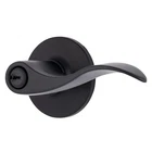 Brinks Transitional Keyed Entry Wave Door Lever, Matte Black - Designed New. Price: $39.20.