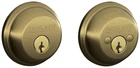 Schlage B62 Brass Double Cylinder Grade 1 Deadbolt From The B-series New. Price: $96.75.