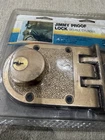 Ideal Security Jimmy Proof Lock Single Cylinder Antique Brass Mcm Vintage Nos New. Price: $19.97.