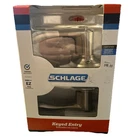 Schlage F51VVLA619, Keyed Entry Door Knob Lever, Satin Nickel, New. Price: $24.99.