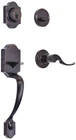 Amazon Basics Front Door Lock Handleset Shelby Lever Oiled-bronze New. Price: $47.29.