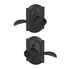 Door Lock Lever Keyed Entry Camelot Trim Matte Black Schlage F51A 622 Accent New. Price: $89.99.