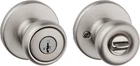 Kwikset Tylo Entry Door Knob With Lock And Key, Secure 1 Pack, Satin Nickel New. Price: $28.84.