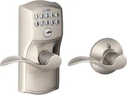 Schlage FE575 619 Camelot Keypad Lock & Accent Lever Electronic Keyless Open. Price: $70.00.
