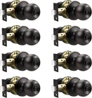 8 Pack Oil Rubbed Bronze Door Knobs - Vintage Style For Privacy & Elegance New. Price: $76.99.