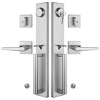Newbang Brushed Nickel Double Door Handle Set,(keyed Dummy SET),MDHST2016.... Price: $171.49.