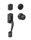 Schlage Camelot Single Cylinder Keyed Entry Handleset F60 622 Ply Black Open. Price: $59.00.