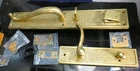 Signature Hardware Traeger Entrance Set, Right Hand, Satin Brass, No Backset Open. Price: $99.99.