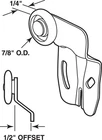Prime-line 16257-B Nylon/steel Wardrobe Door Roller Assembly 7/8 DIA.X1/4 In. New. Price: $10.82.