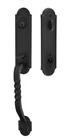 Emtek Monolithic Handleset San Carlos Grip Jamestown Knob Flat Black Steel New. Price: $299.00.