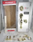 Kwikset Dakota Entry Door Lock Deadbolt Knob Tylo Polished Brass **scuffs Open. Price: $62.00.